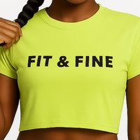 FIT & FINE Summer Crop Tops