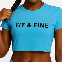 FIT & FINE Summer Crop Tops