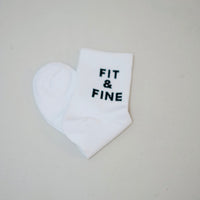 Fit & Fine Printed Crew Socks | Short Crew Socks | BodiesByShy