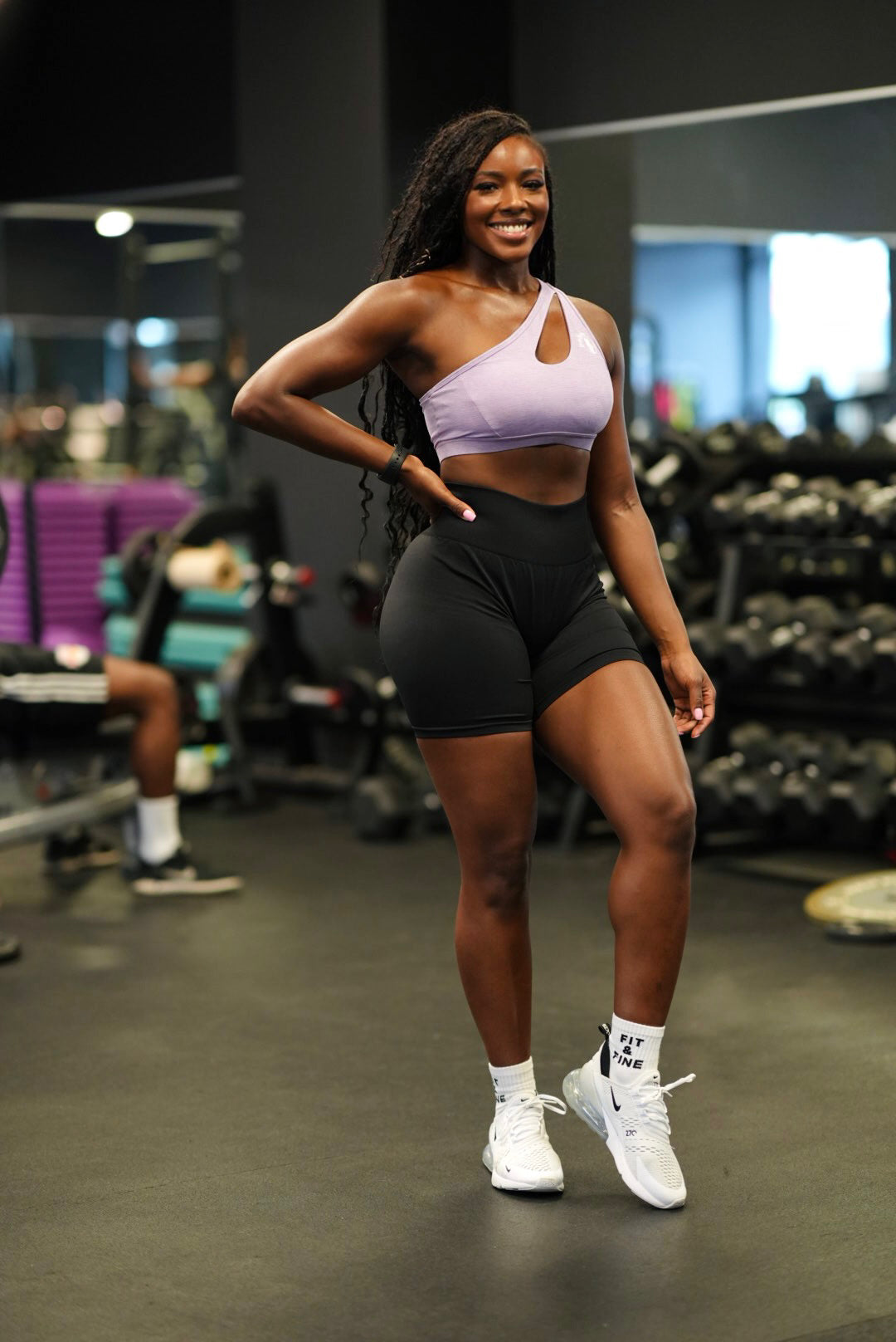 Lilac Off Shoulder Bra | Lilac Sports Bra | BodiesByShy