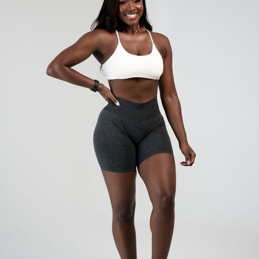 Grey Sculpted Seamless Shorts | Grey Sculpted Shorts | BodiesByShy