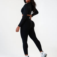 Black Seamless Leggings | Women's Black Leggings | BodiesByShy