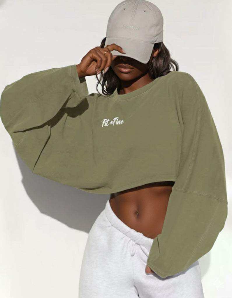 FIT & FINE Long Sleeve Crew Neck Top