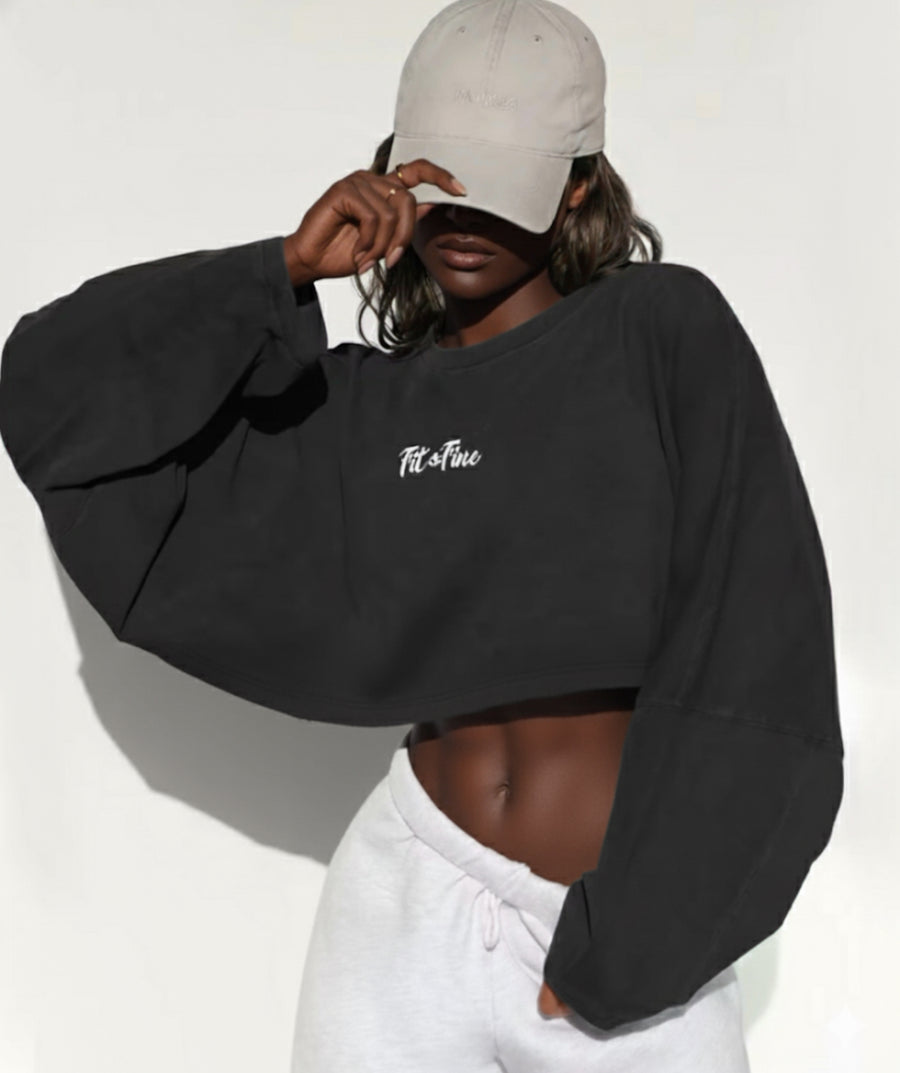 FIT & FINE Long Sleeve Crew Neck Top