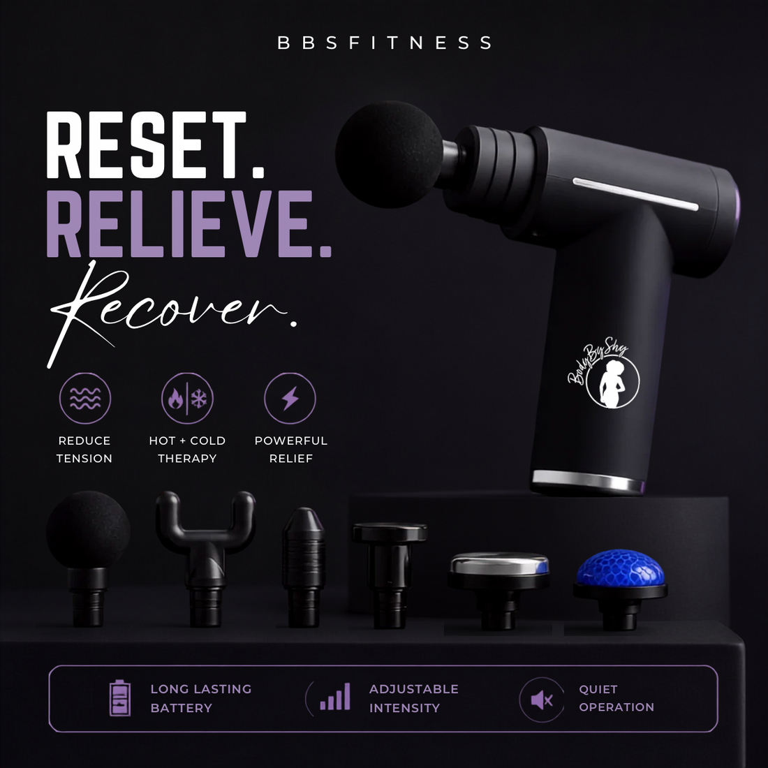 BBS Hot + Cold Recovery Massage Gun