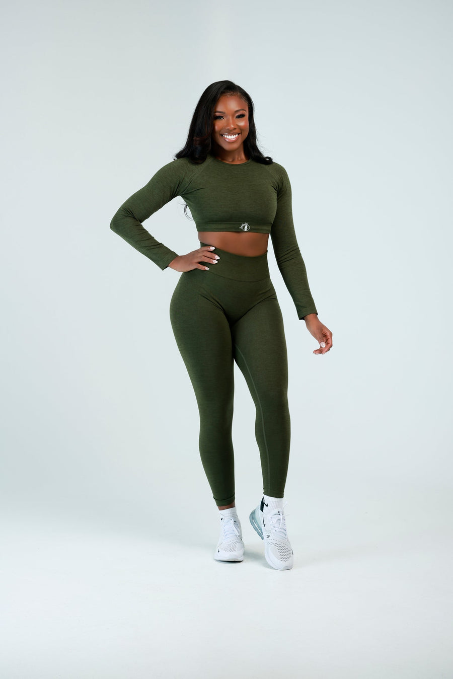 Olive Seamless Tops | Olive Green Top | BodiesByShy