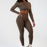 Chocolate Seamless Leggings | Chocolate Leggings | BodiesByShy